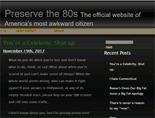 Tablet Screenshot of preservethe80s.com